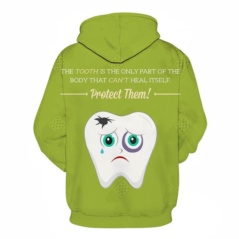 Heal The Tooth Dentist 3D Hoodie Sweatshirt Pullover-My 3D Hoodie