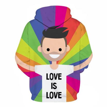 Love Is Love 3D - Sweatshirt, Hoodie, Pullover-My 3D Hoodie