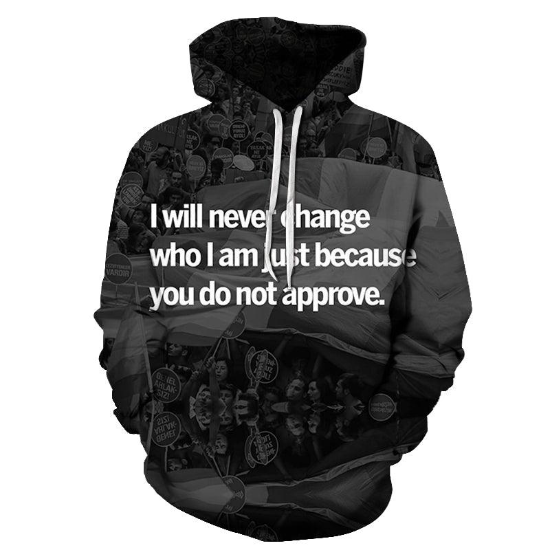 Grey Pride 3D - Sweatshirt, Hoodie, Pullover-My 3D Hoodie