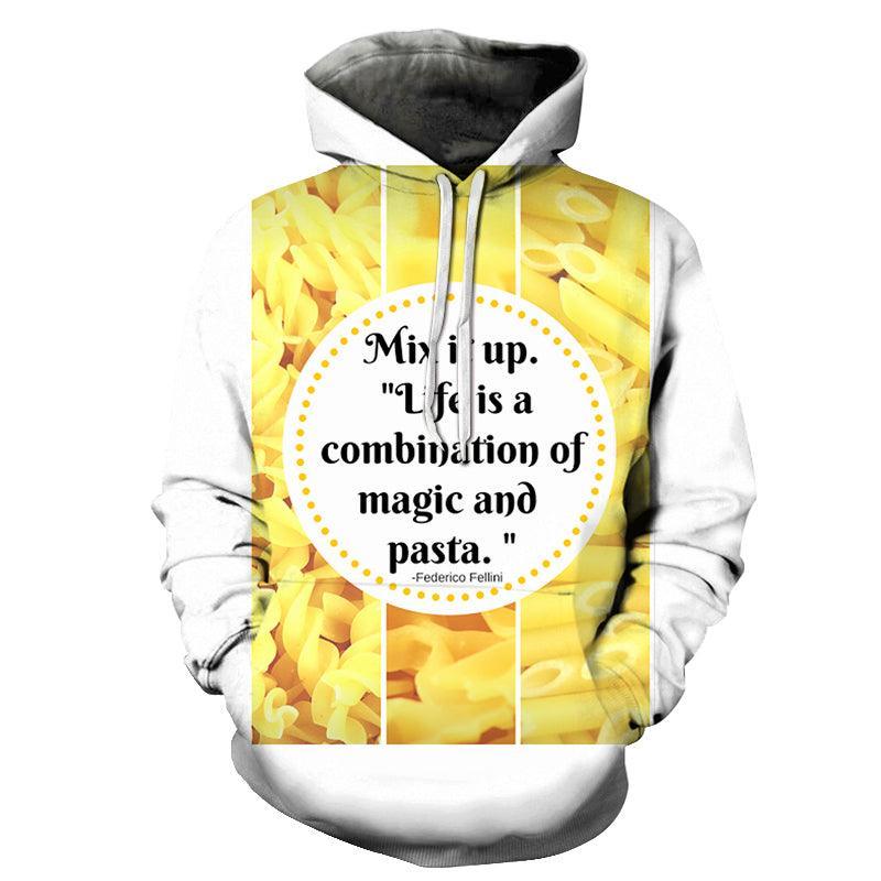 Mix It Up Pasta 3D - Sweatshirt, Hoodie, Pullover-My 3D Hoodie