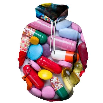 Pharma Medicine Awareness - 3D - Sweatshirt, Hoodie, Pullover-My 3D Hoodie