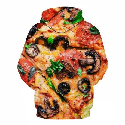 Mushroom Pizza 3D Hoodie Sweatshirt Pullover-My 3D Hoodie