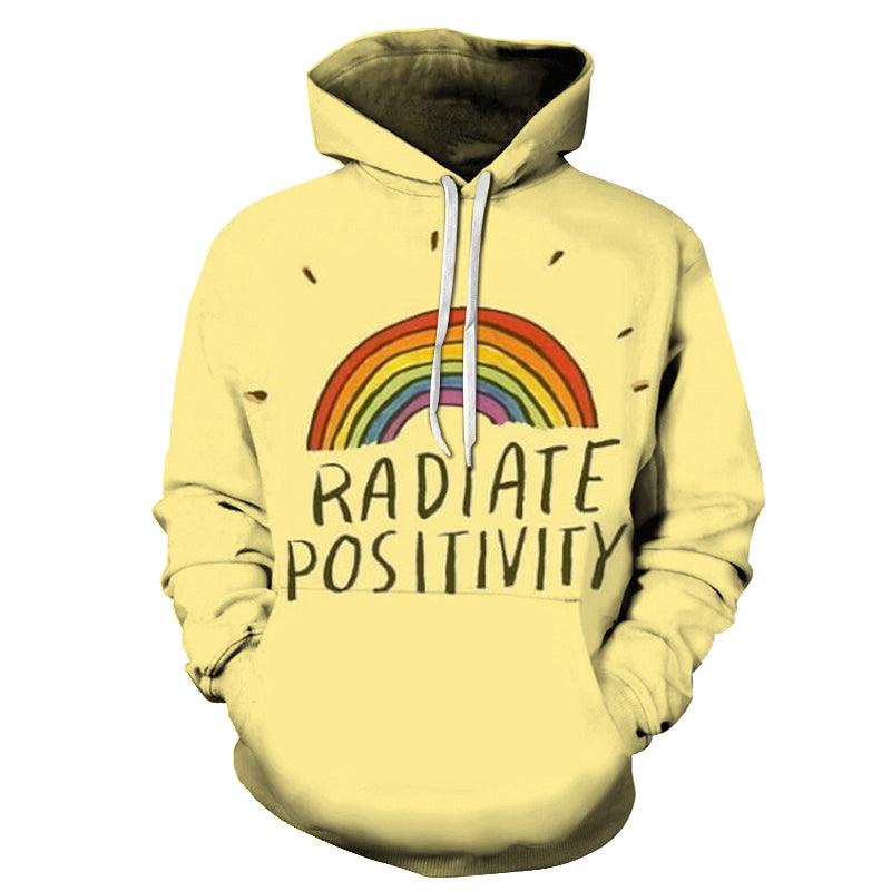 Rainbow Positive Quote 3D Hoodie Sweatshirt Pullover-My 3D Hoodie