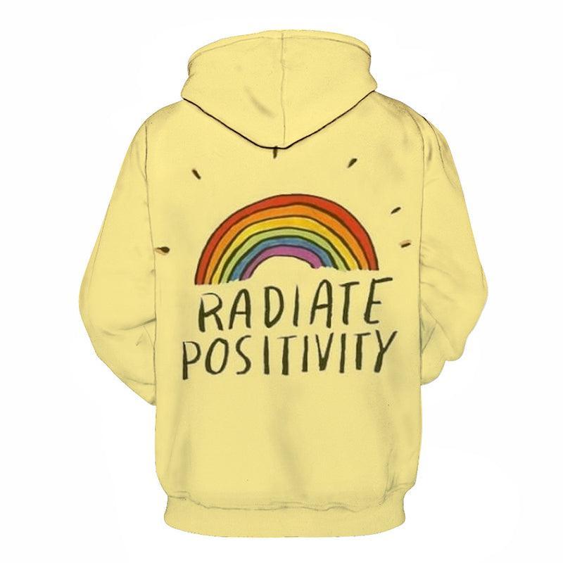 Rainbow Positive Quote 3D Hoodie Sweatshirt Pullover-My 3D Hoodie