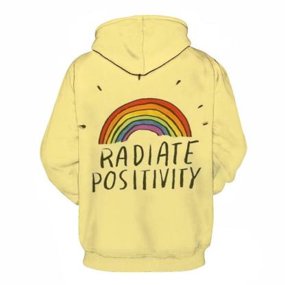 Rainbow Positive Quote 3D Hoodie Sweatshirt Pullover-My 3D Hoodie