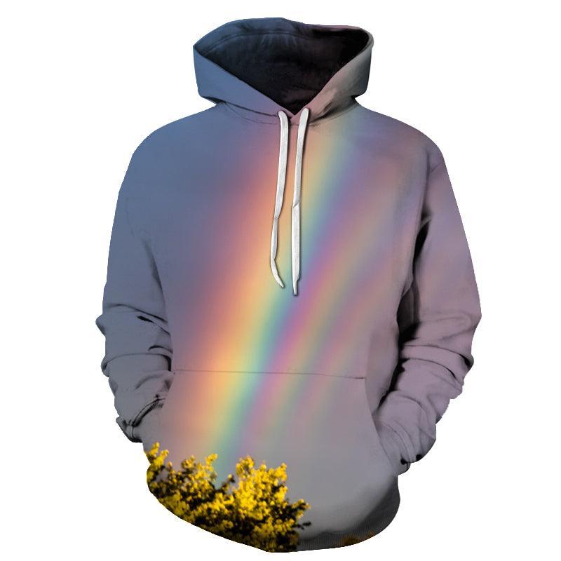 Grey Rainbow 3D Hoodie Sweatshirt Pullover-My 3D Hoodie