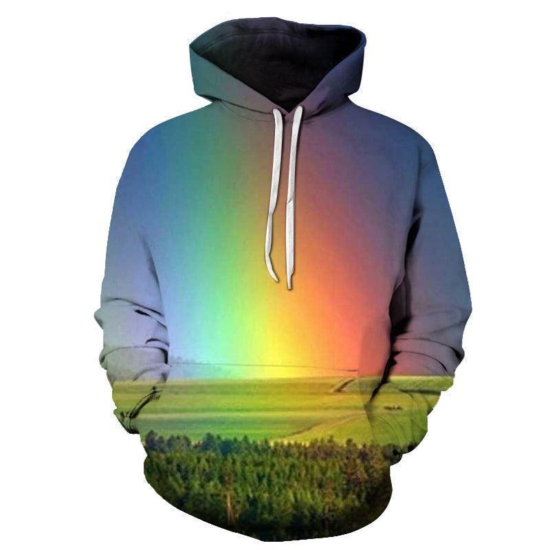 Morning Rainbow 3D Hoodie Sweatshirt Pullover-My 3D Hoodie