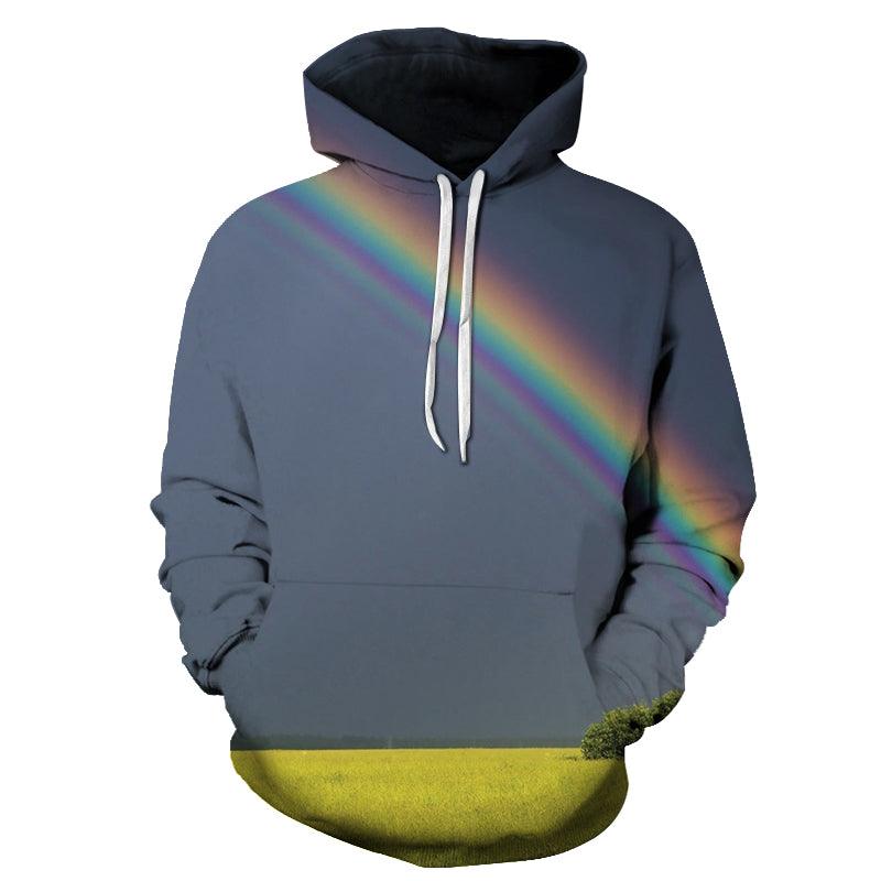 Evening Rainbow 3D Hoodie Sweatshirt Pullover-My 3D Hoodie