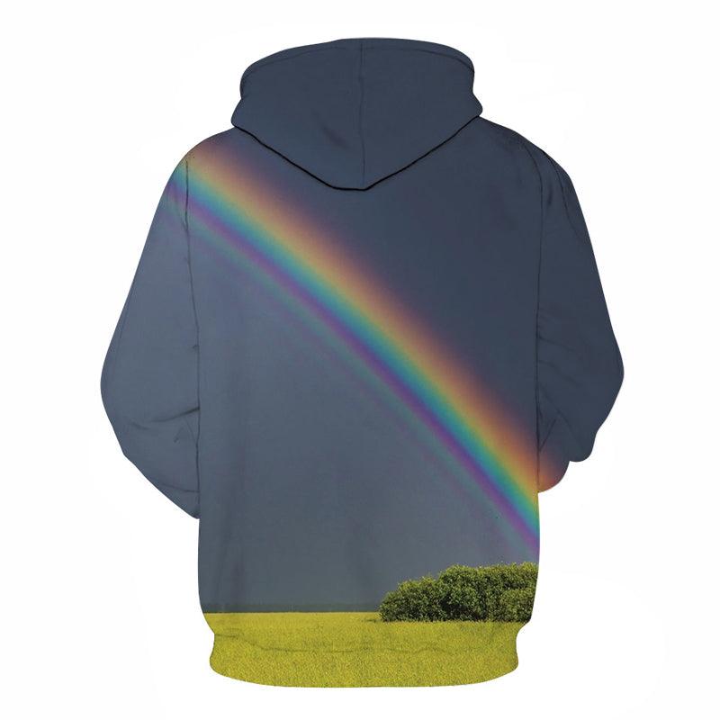 Evening Rainbow 3D Hoodie Sweatshirt Pullover-My 3D Hoodie