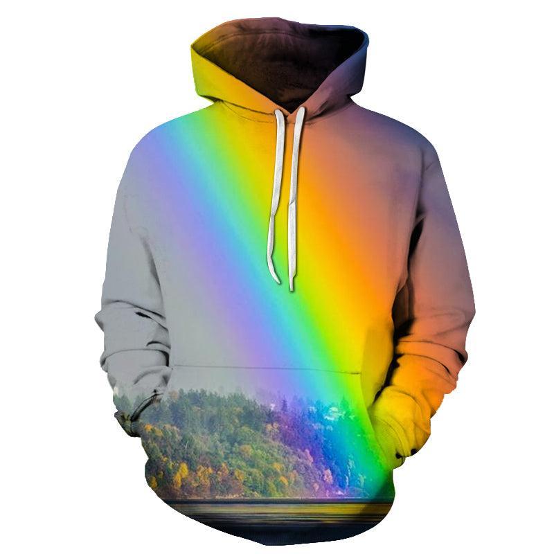 Colorful Rainbow 3D Hoodie Sweatshirt Pullover-My 3D Hoodie