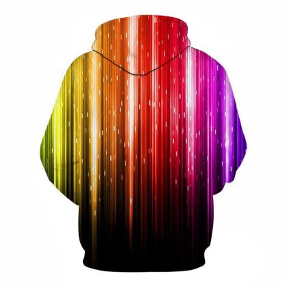Rainbow Lights 3D Hoodie Sweatshirt Pullover-My 3D Hoodie