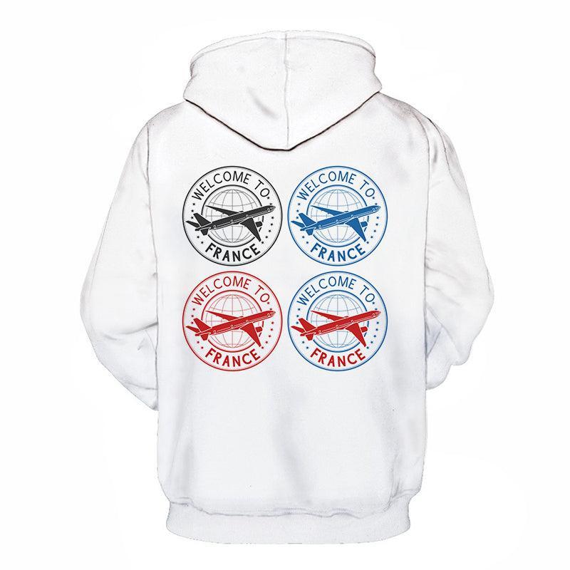 France Stamp 3D Hoodie Sweatshirt Pullover-My 3D Hoodie