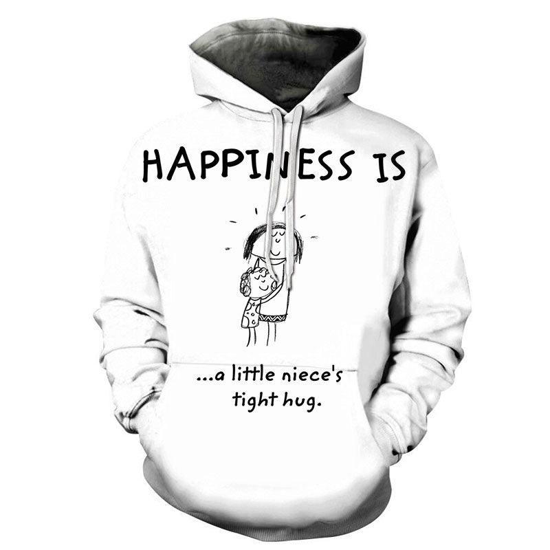 Happiness is Aunty 3D - Sweatshirt, Hoodie, Pullover-My 3D Hoodie