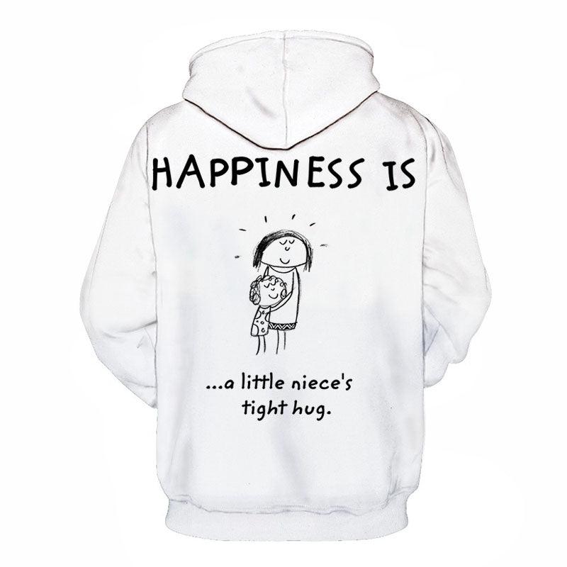 Happiness is Aunty 3D - Sweatshirt, Hoodie, Pullover-My 3D Hoodie