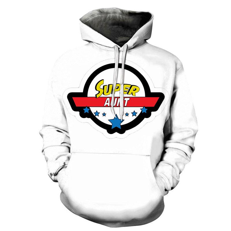 Super Aunty - 3D - Sweatshirt, Hoodie, Pullover-My 3D Hoodie