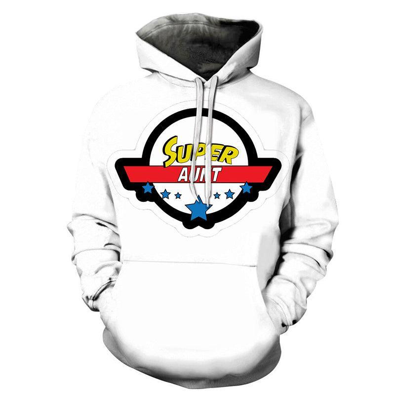 Super Aunty - 3D - Sweatshirt, Hoodie, Pullover-My 3D Hoodie