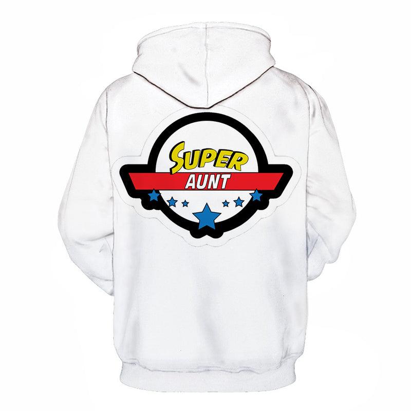 Super Aunty - 3D - Sweatshirt, Hoodie, Pullover-My 3D Hoodie