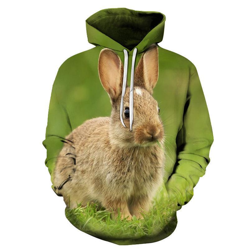 Rabbit Face 3D - Sweatshirt, Hoodie, Pullover-My 3D Hoodie