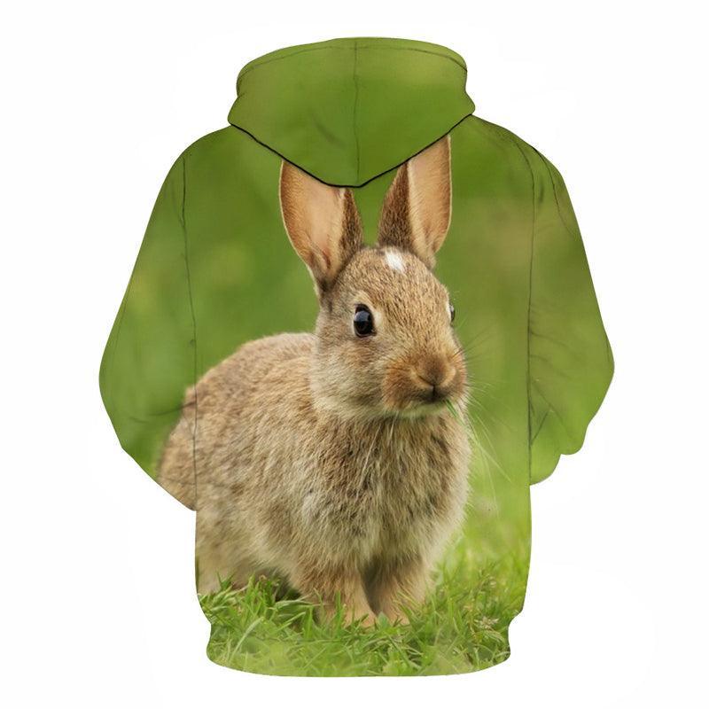 Rabbit Face 3D - Sweatshirt, Hoodie, Pullover-My 3D Hoodie