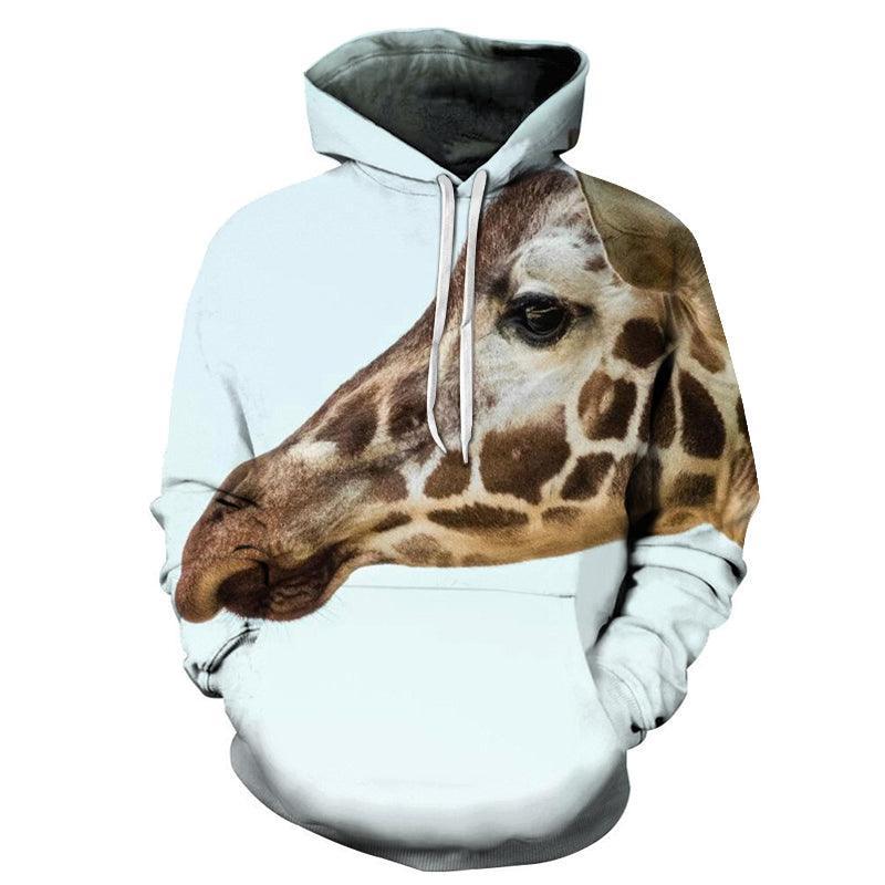 Giraffe Face 3D - Sweatshirt, Hoodie, Pullover-My 3D Hoodie