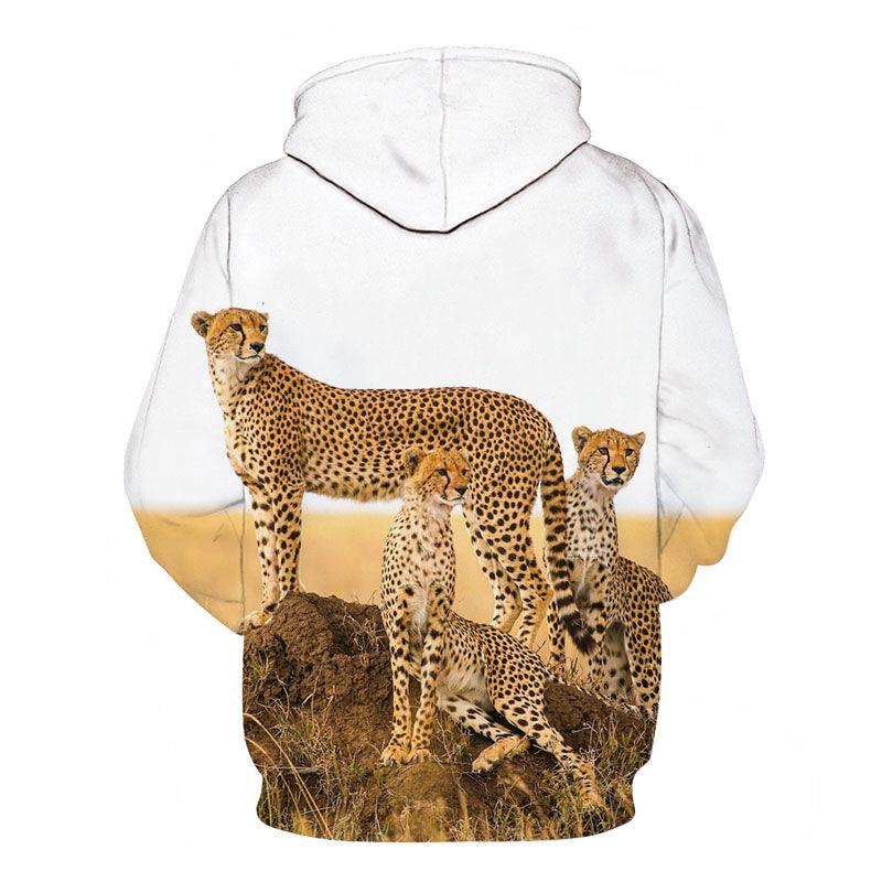 Cheetah Family 3D - Sweatshirt, Hoodie, Pullover-My 3D Hoodie