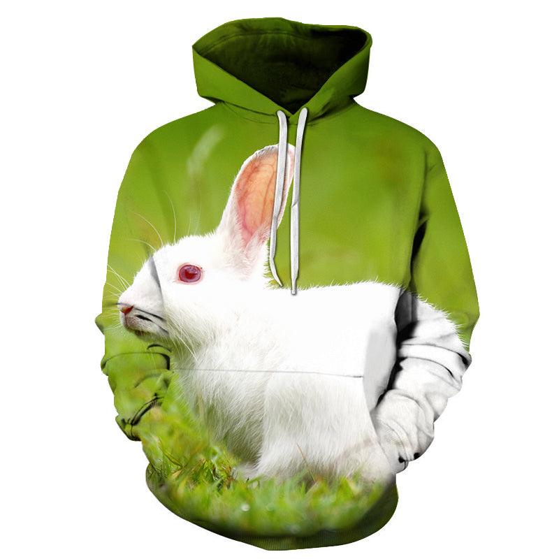 Cute Rabbit 3D - Sweatshirt, Hoodie, Pullover-My 3D Hoodie