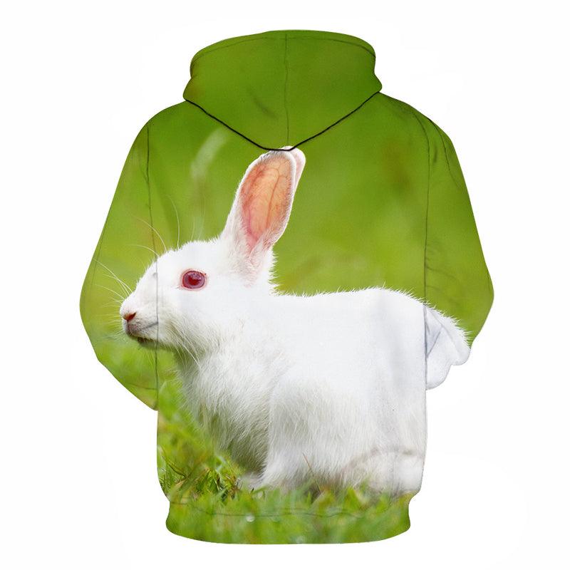 Cute Rabbit 3D - Sweatshirt, Hoodie, Pullover-My 3D Hoodie
