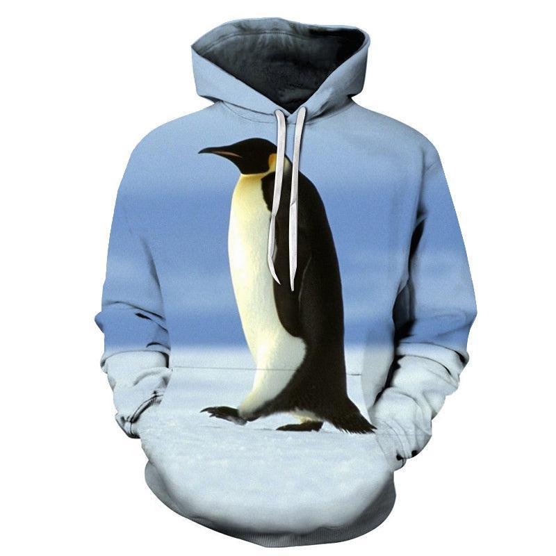 Penguin 3D - Sweatshirt, Hoodie, Pullover-My 3D Hoodie