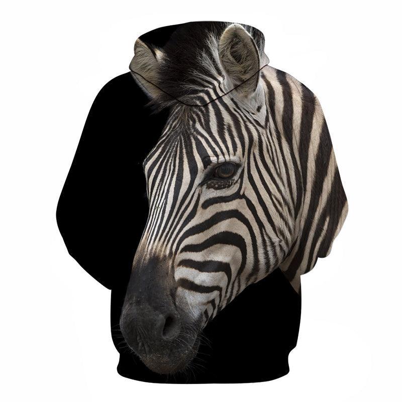 Zebra 3D - Sweatshirt, Hoodie, Pullover-My 3D Hoodie