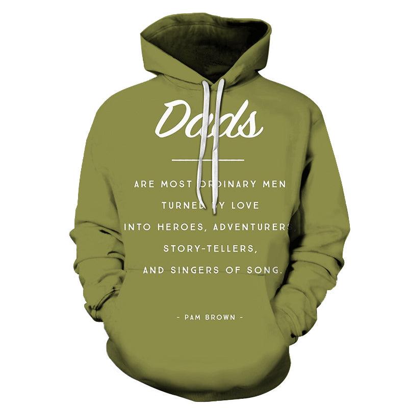 Dad Army Green 3D - Sweatshirt, Hoodie, Pullover-My 3D Hoodie