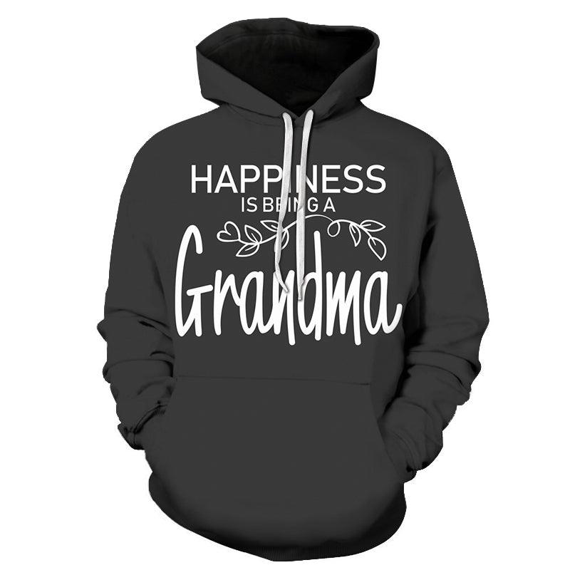 Happiness Black Grandma 3D - Sweatshirt, Hoodie, Pullover-My 3D Hoodie