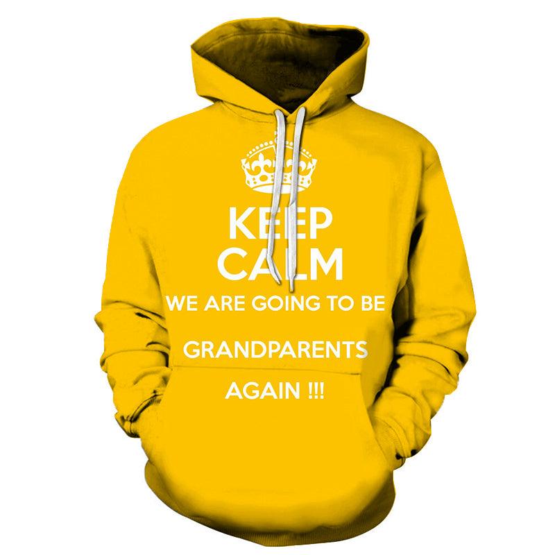 Yellow Grandma 3D - Sweatshirt, Hoodie, Pullover-My 3D Hoodie