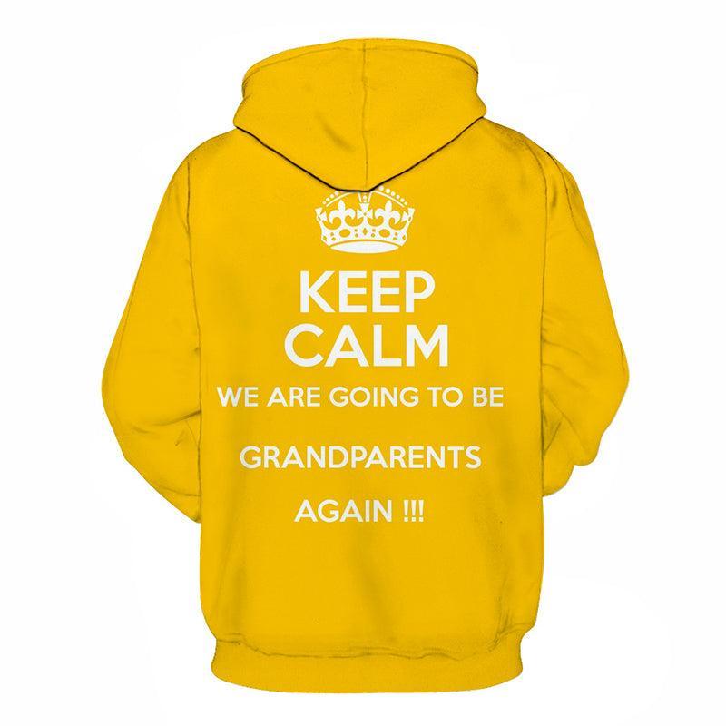 Yellow Grandma 3D - Sweatshirt, Hoodie, Pullover-My 3D Hoodie