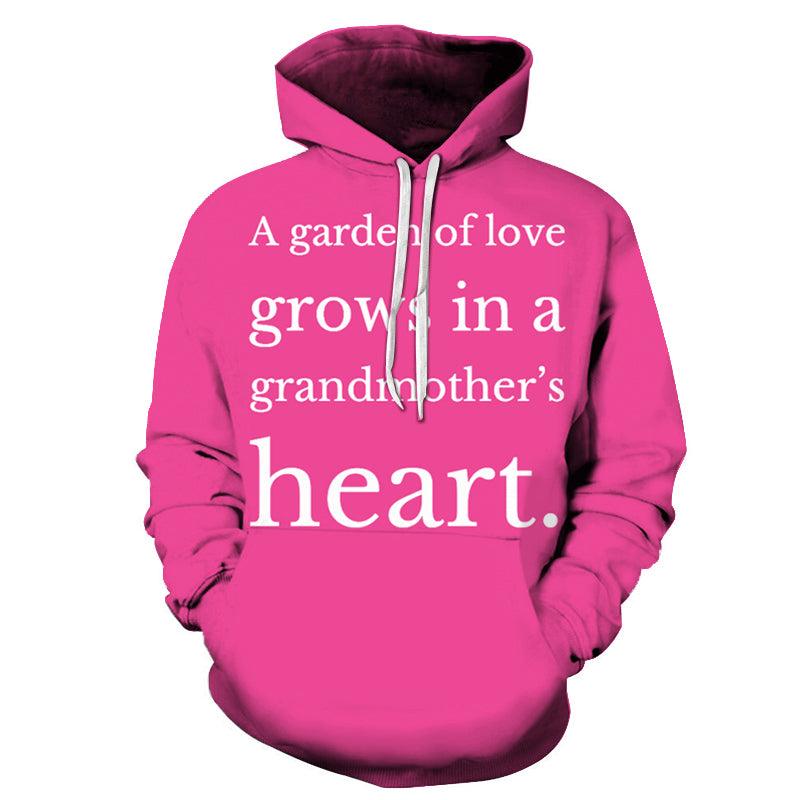 Pink Grandma 3D - Sweatshirt, Hoodie, Pullover-My 3D Hoodie