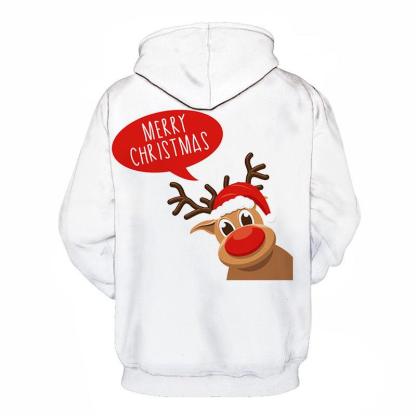 Reindeer Merry Christmas 3D - Sweatshirt, Hoodie, Pullover-My 3D Hoodie