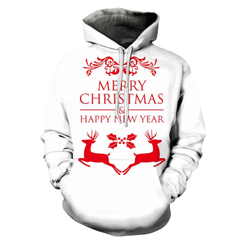 Merry Christmas & Happy New Year 3D - Sweatshirt, Hoodie, Pullover-My 3D Hoodie