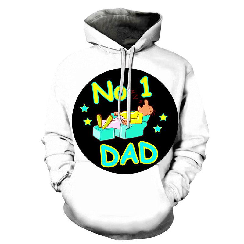 Sleepy Dad 3D - Sweatshirt, Hoodie, Pullover-My 3D Hoodie