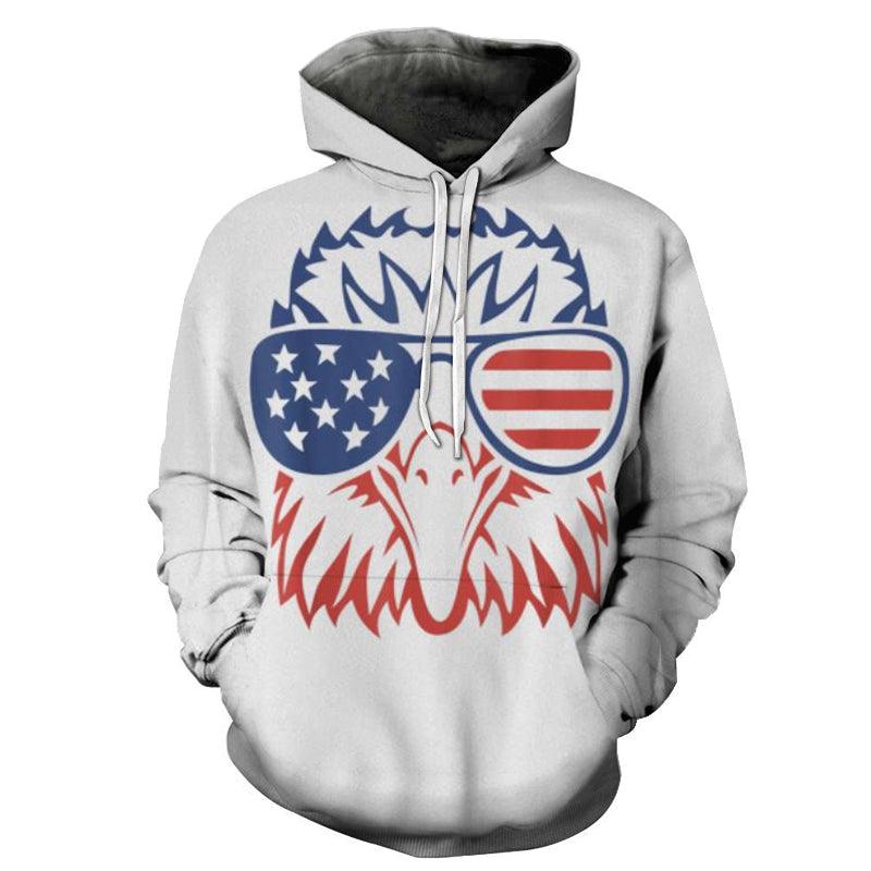 Glaring American Eagle 3D - Sweatshirt, Hoodie, Pullover-My 3D Hoodie