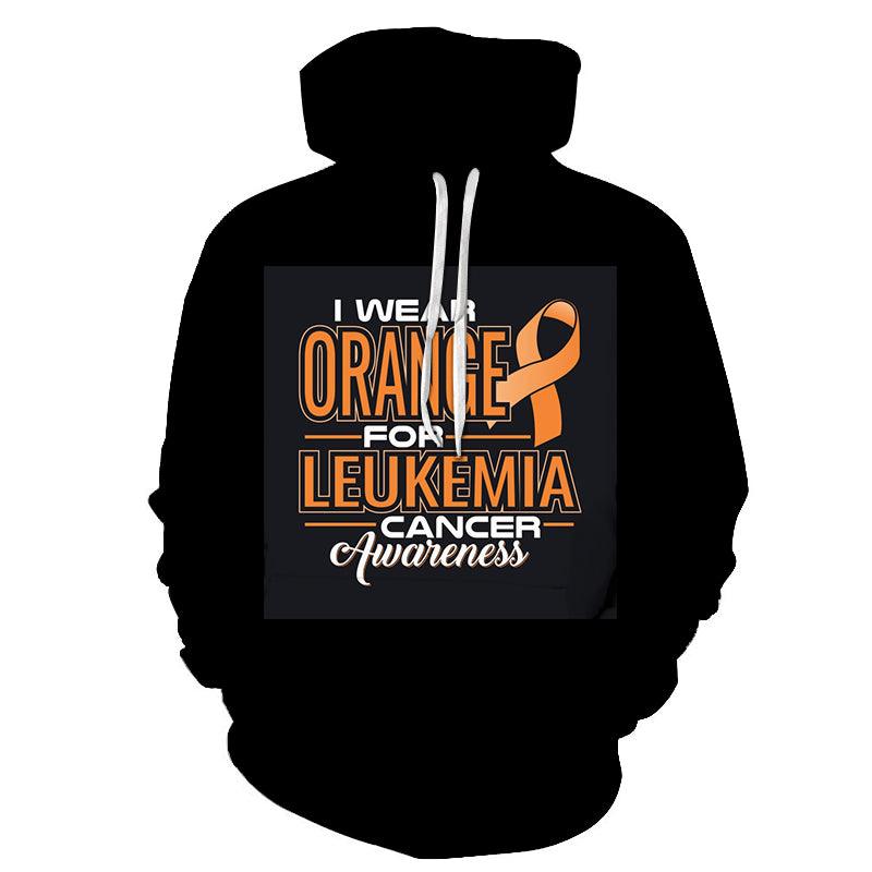 3D Orange For Leukemia - Hoodie, Sweatshirt, Pullover-My 3D Hoodie