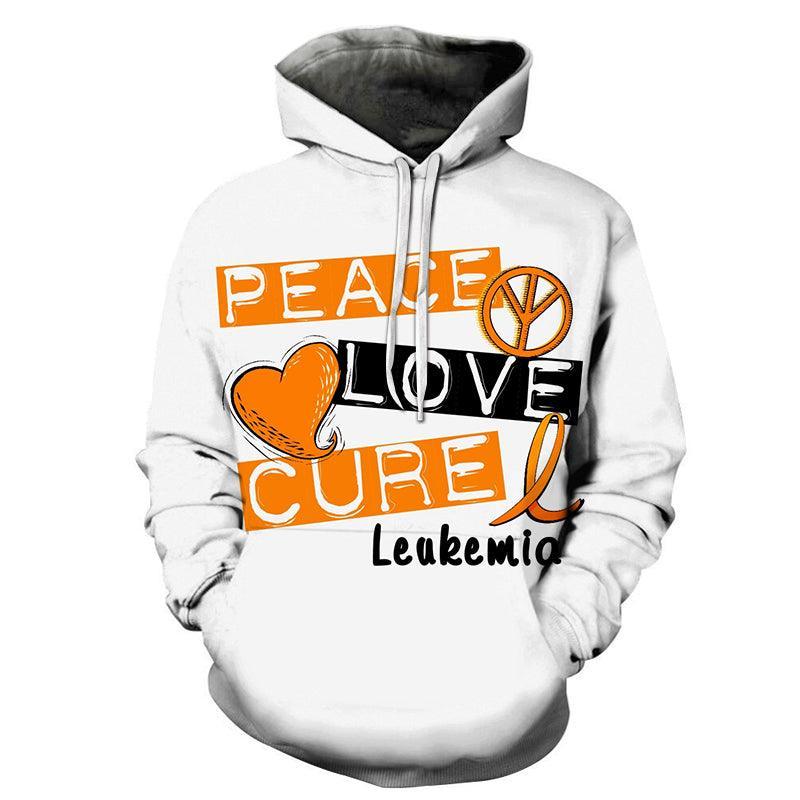 3D Peace, Love, & Cure - Hoodie, Sweatshirt, Pullover-My 3D Hoodie