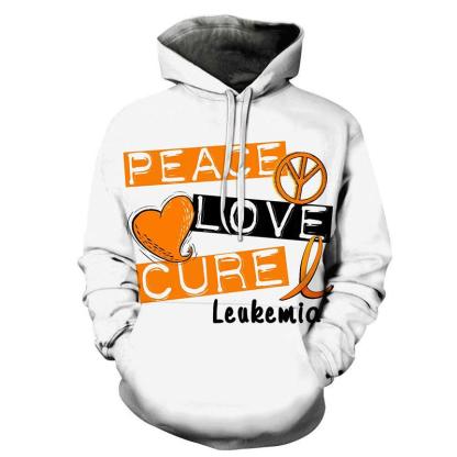 3D Peace, Love, & Cure - Hoodie, Sweatshirt, Pullover-My 3D Hoodie