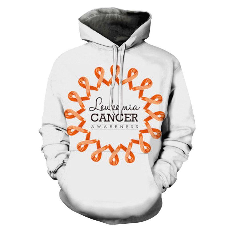 3D Leukemia Cancer Awareness - Hoodie, Sweatshirt, Pullover-My 3D Hoodie