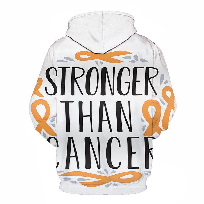 3D Stronger Than Cancer - Hoodie, Sweatshirt, Pullover-My 3D Hoodie