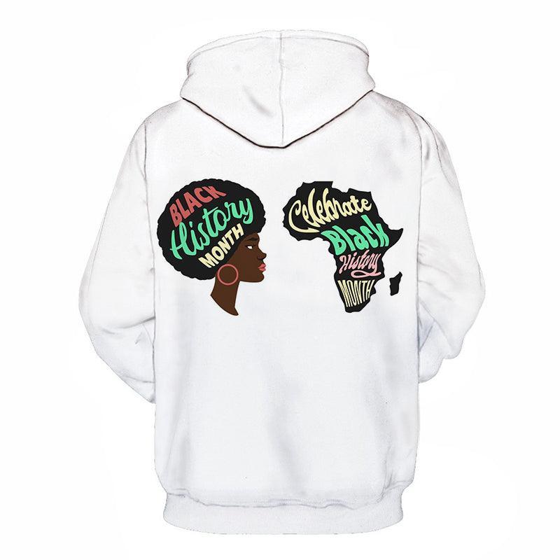 Color White - Black History Month 3D - Sweatshirt, Hoodie, Pullover-My 3D Hoodie
