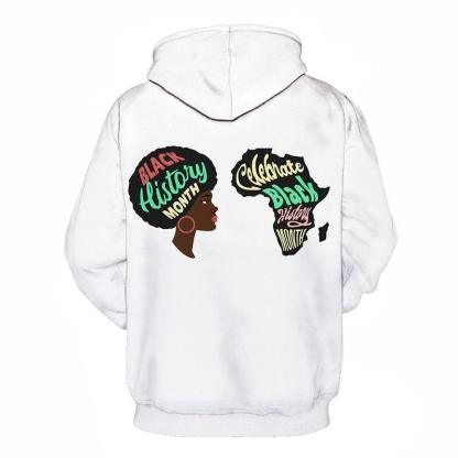 Color White - Black History Month 3D - Sweatshirt, Hoodie, Pullover-My 3D Hoodie