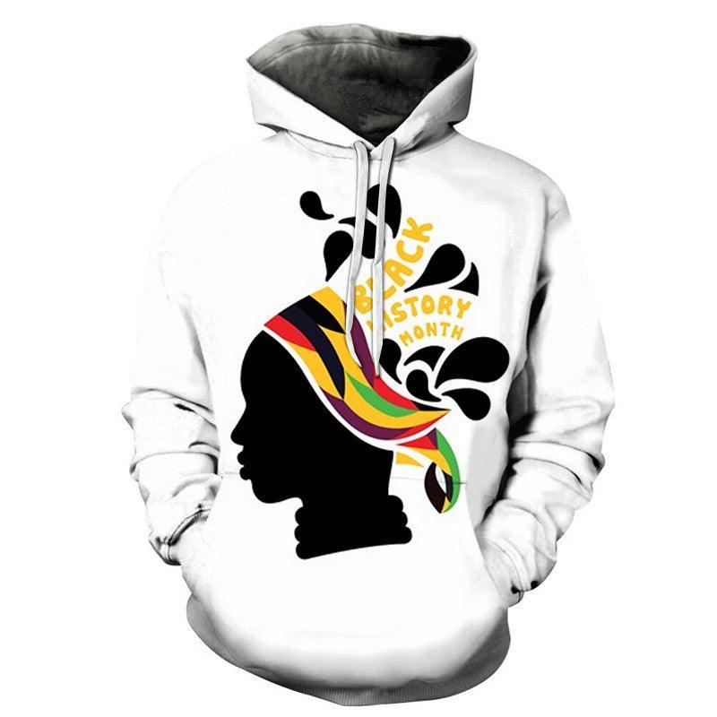 Girl Face Black History Month 3D - Sweatshirt, Hoodie, Pullover-My 3D Hoodie