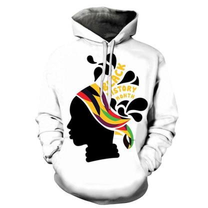 Girl Face Black History Month 3D - Sweatshirt, Hoodie, Pullover-My 3D Hoodie