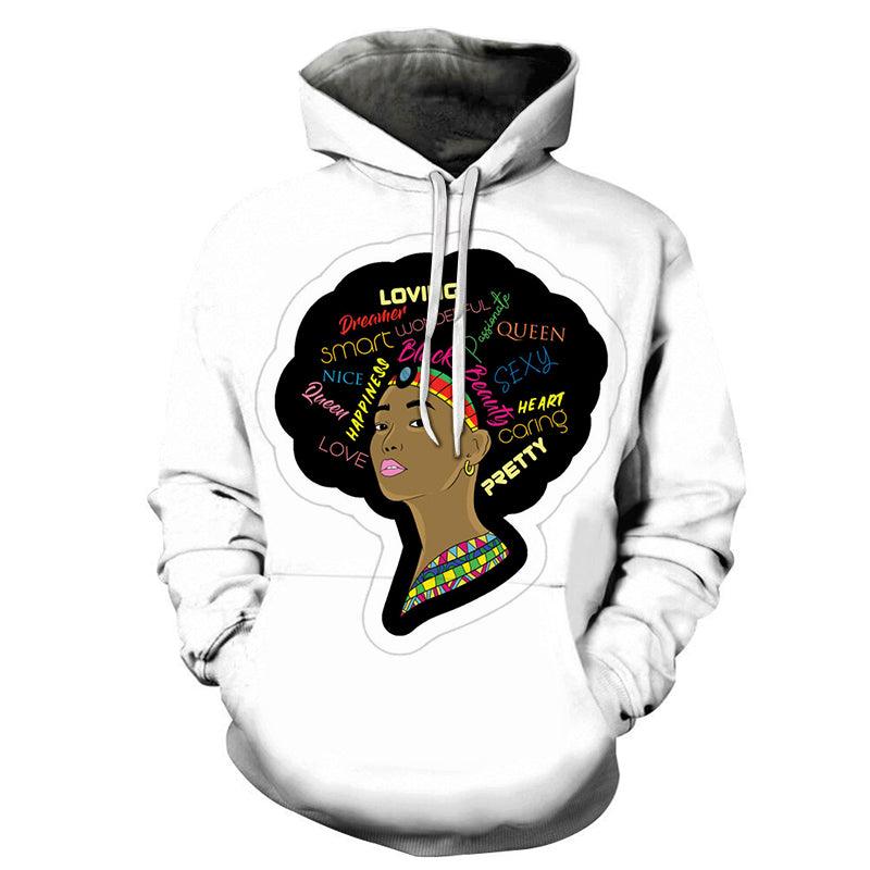Powerful Girl Black History Month 3D - Sweatshirt, Hoodie, Pullover-My 3D Hoodie