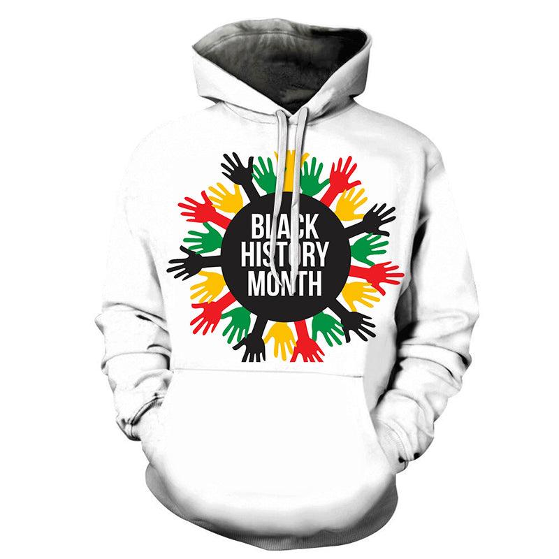 Colorful Hands Black History Month 3D - Sweatshirt, Hoodie, Pullover-My 3D Hoodie