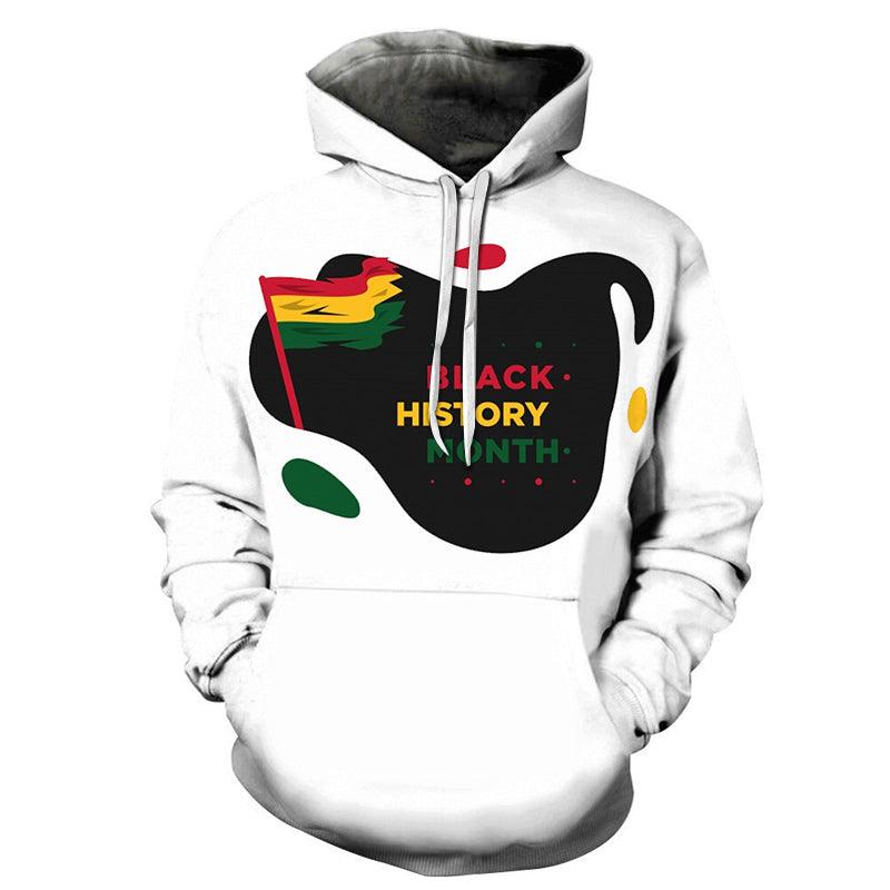 White Flag Black History Month 3D - Sweatshirt, Hoodie, Pullover-My 3D Hoodie